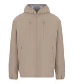 Beige Solid Hood Jacket 1