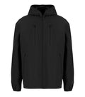 Black Solid Hood Jacket 1