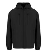 Black Solid Hood Jacket 1