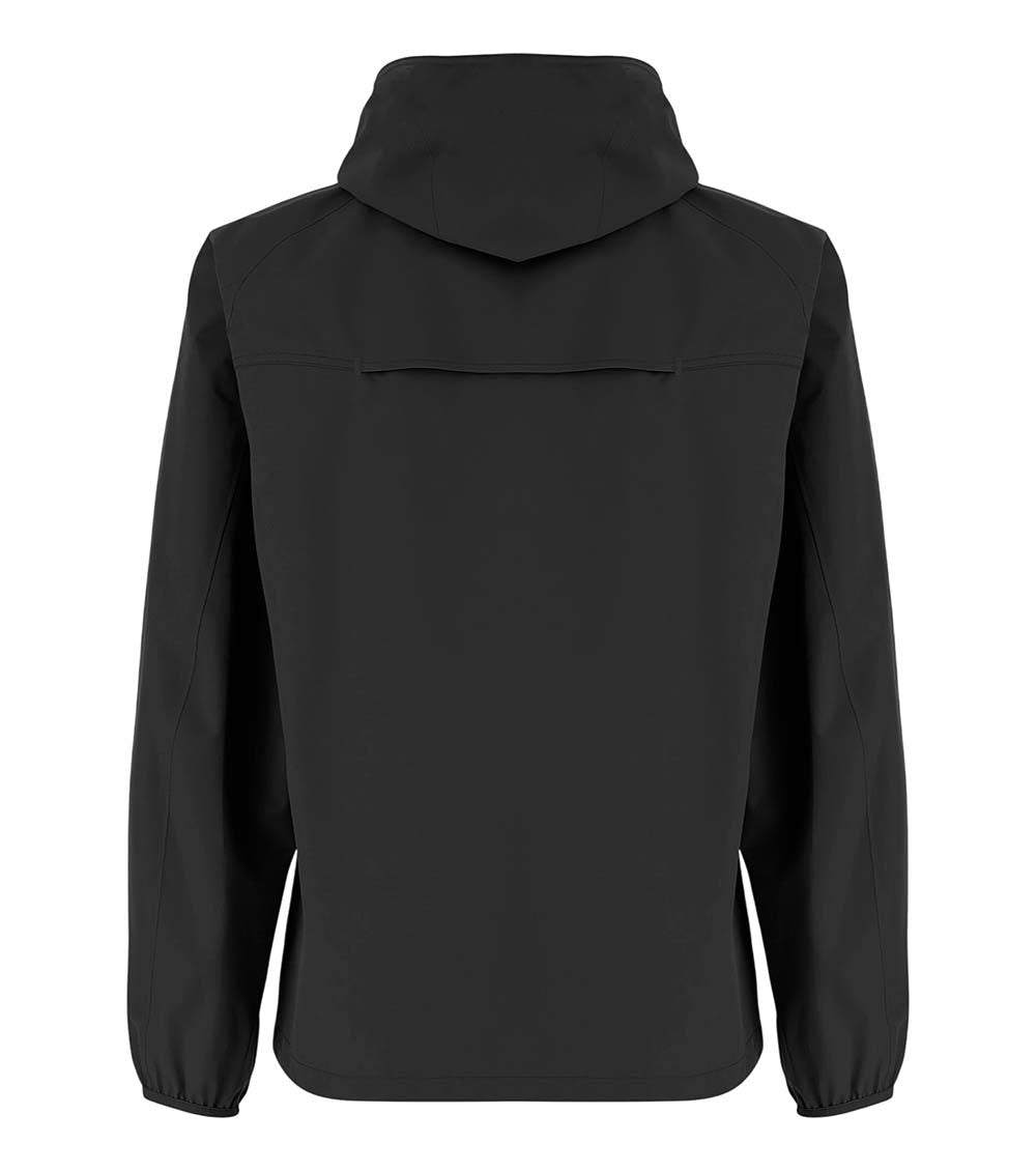 Black Solid Hood Jacket 2