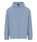 Light Blue Solid Hood Jacket 1