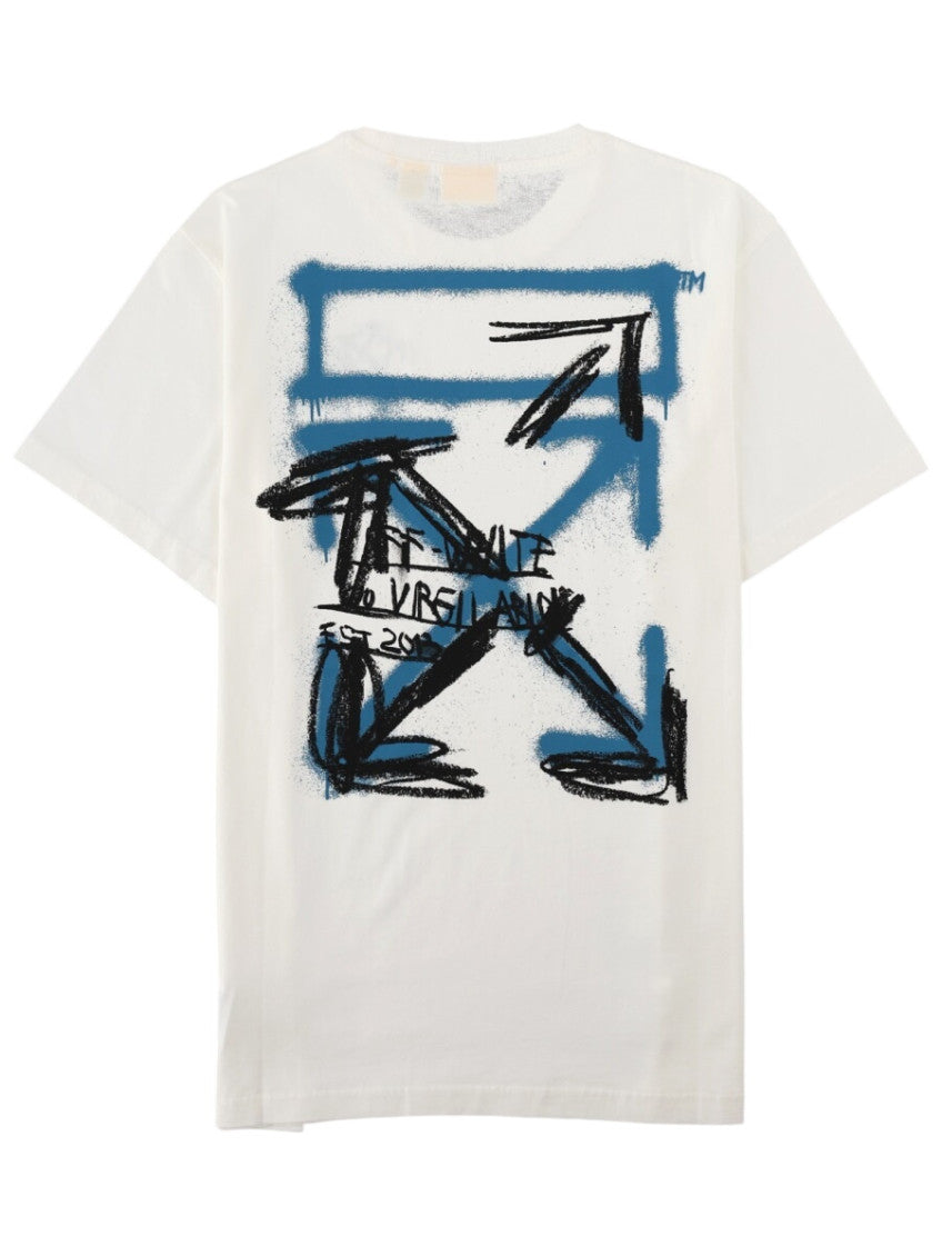 Kids White Graphic T-Shirt 2
