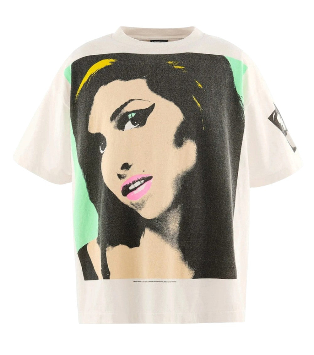 White Graphic Print T-Shirt 1