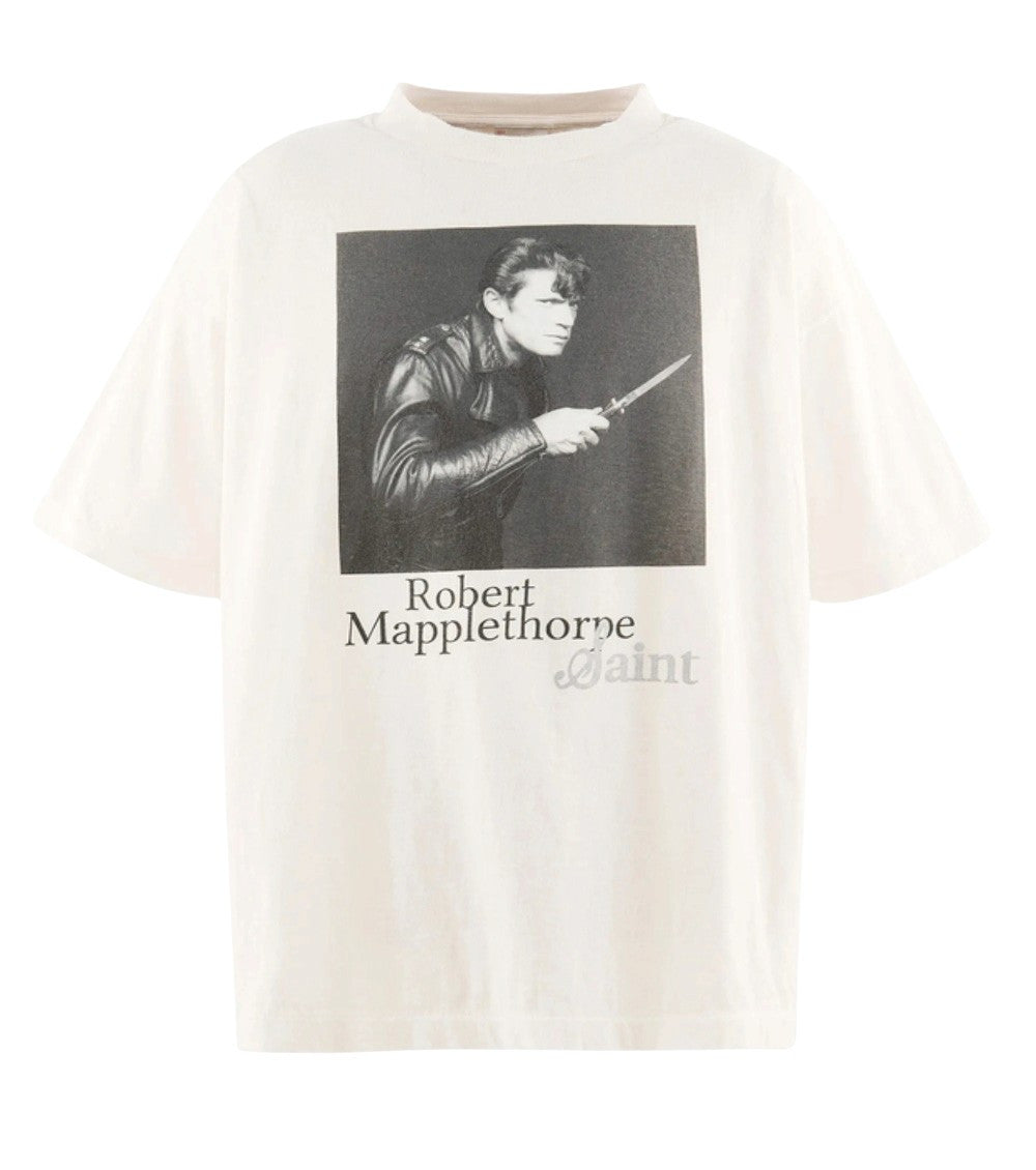 White Graphic Print T-Shirt 1