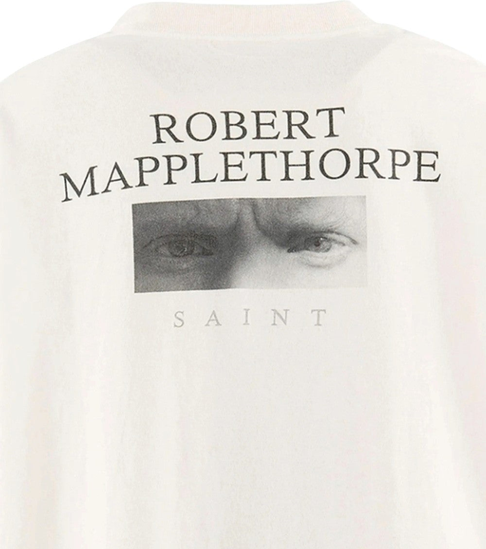 White Graphic Print T-Shirt 4