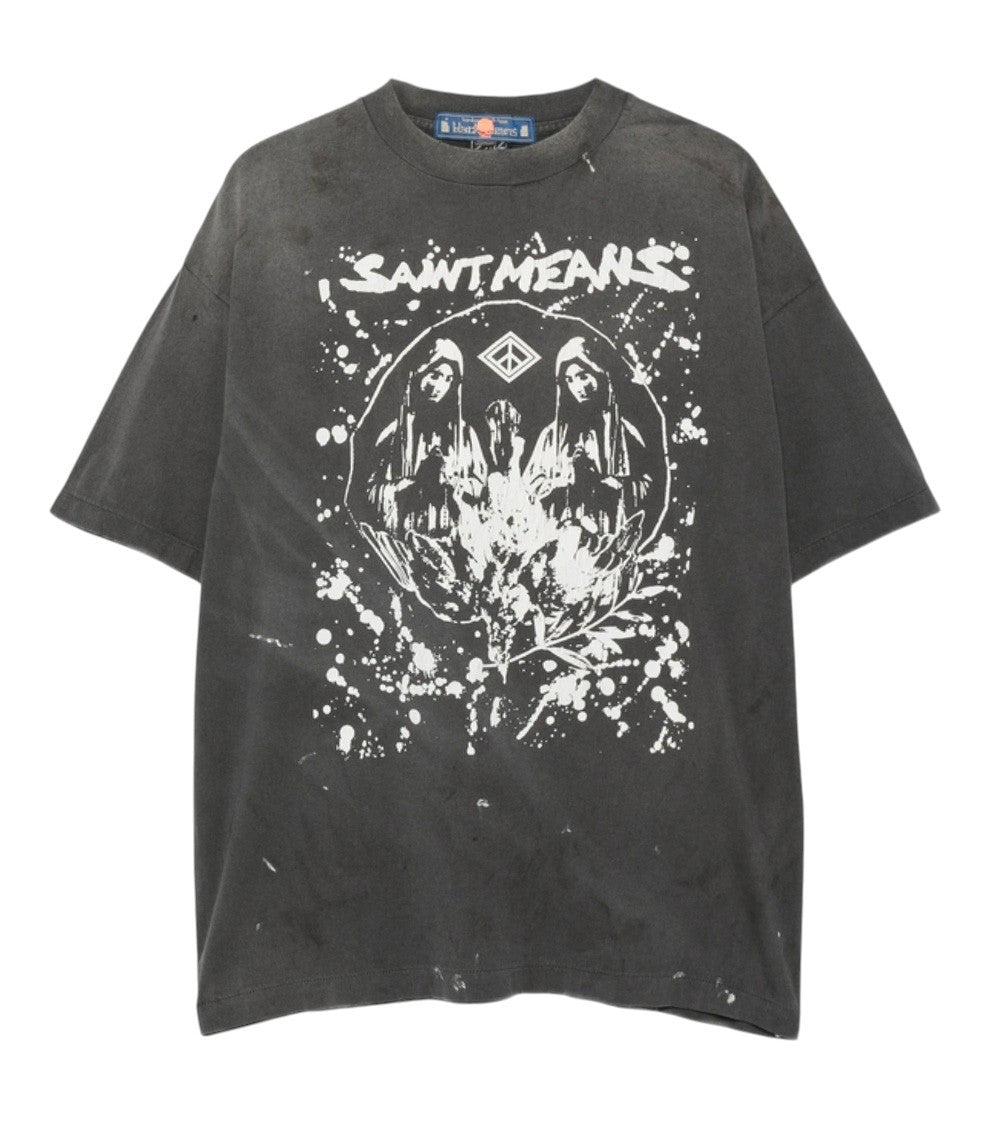 Black Graphic Print T-Shirt 1