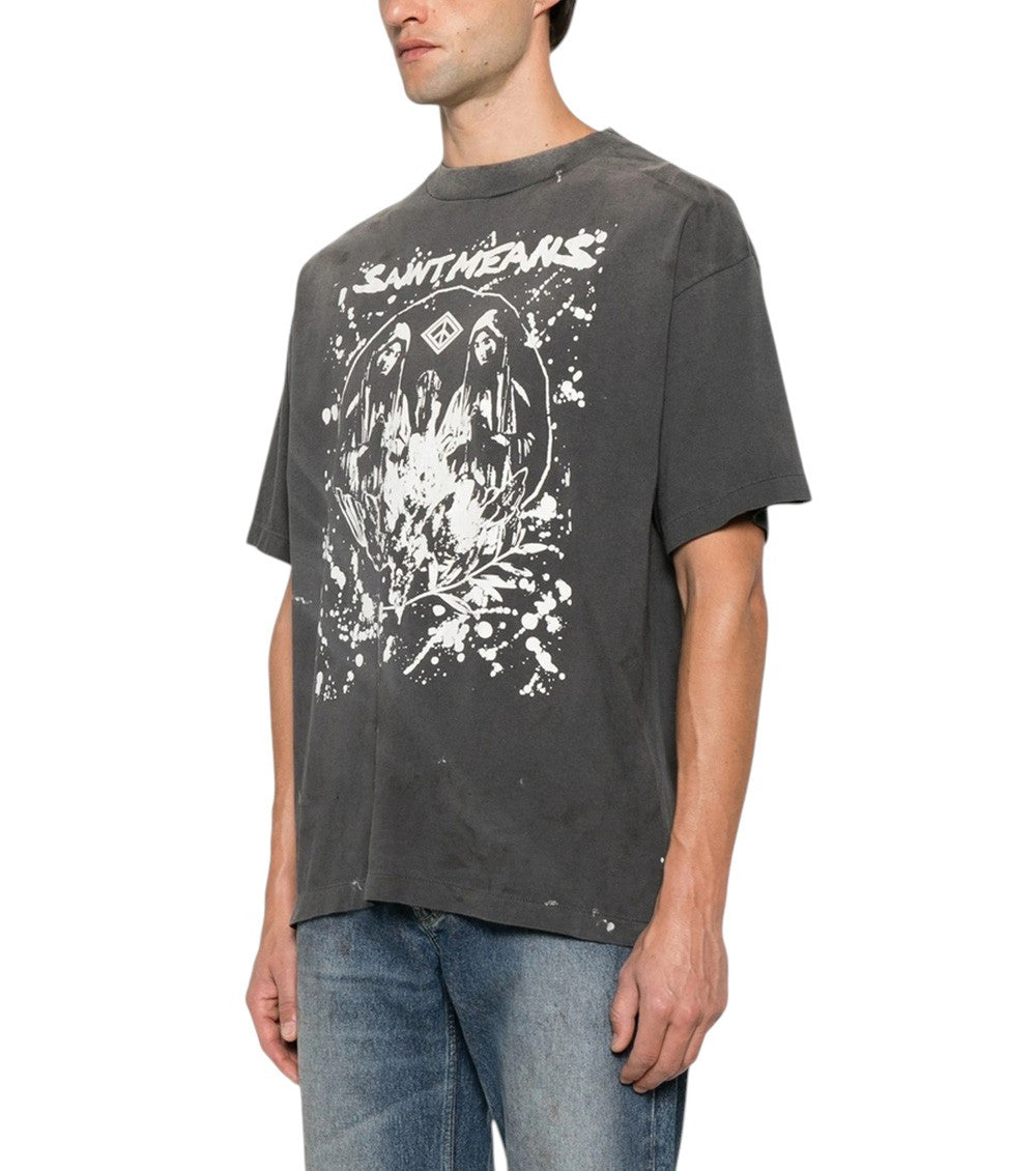 Black Graphic Print T-Shirt 2
