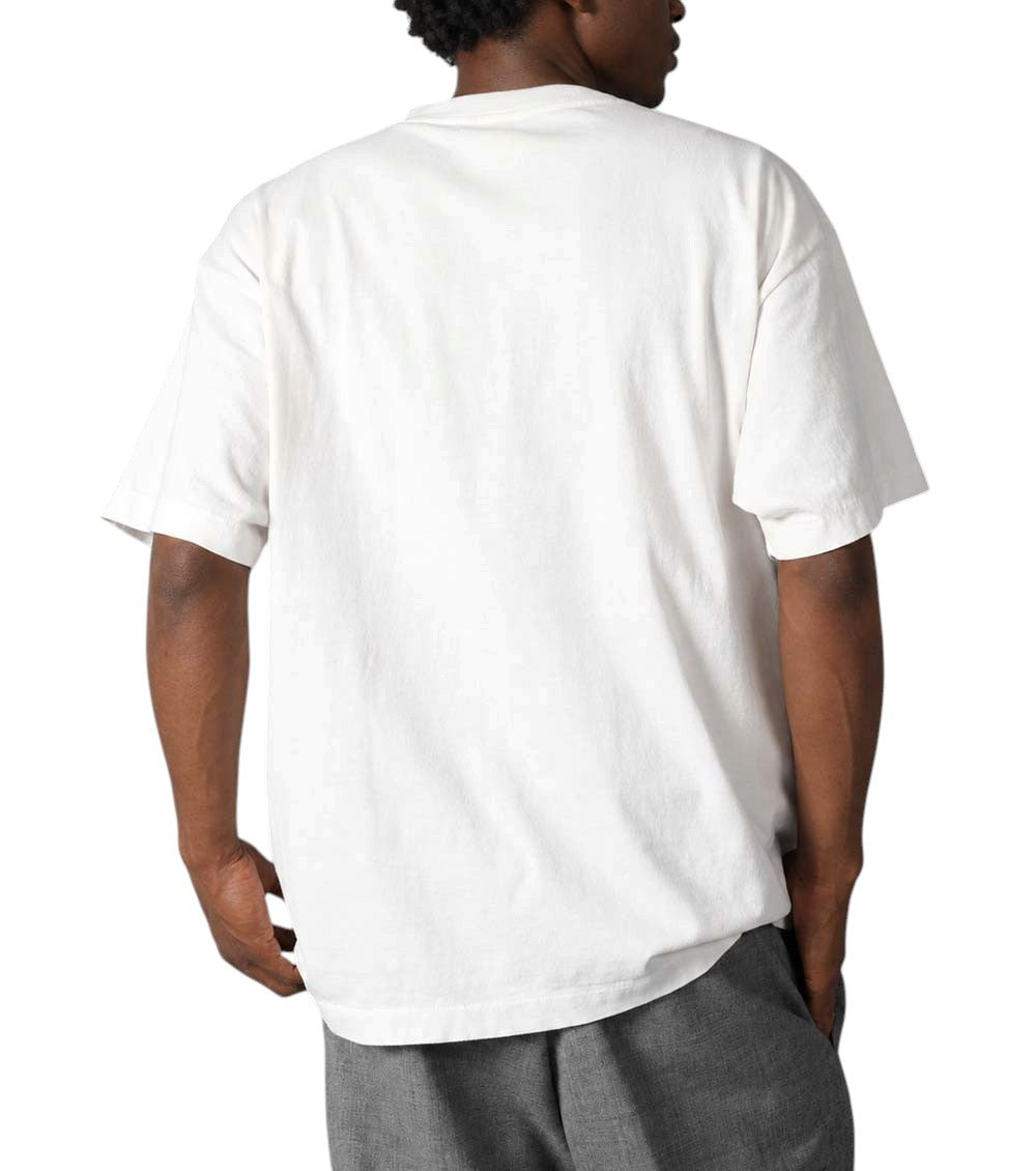 White Crew Neck T-Shirt 2