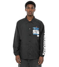 Black Graphic Print Jacket 1