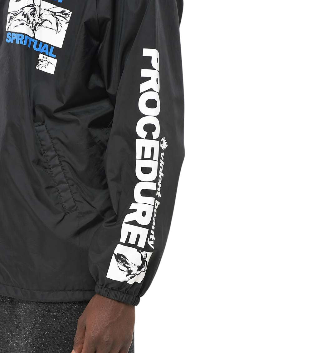 Black Graphic Print Jacket 3