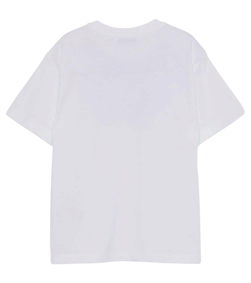 Girls White Graphic T-Shirt 2