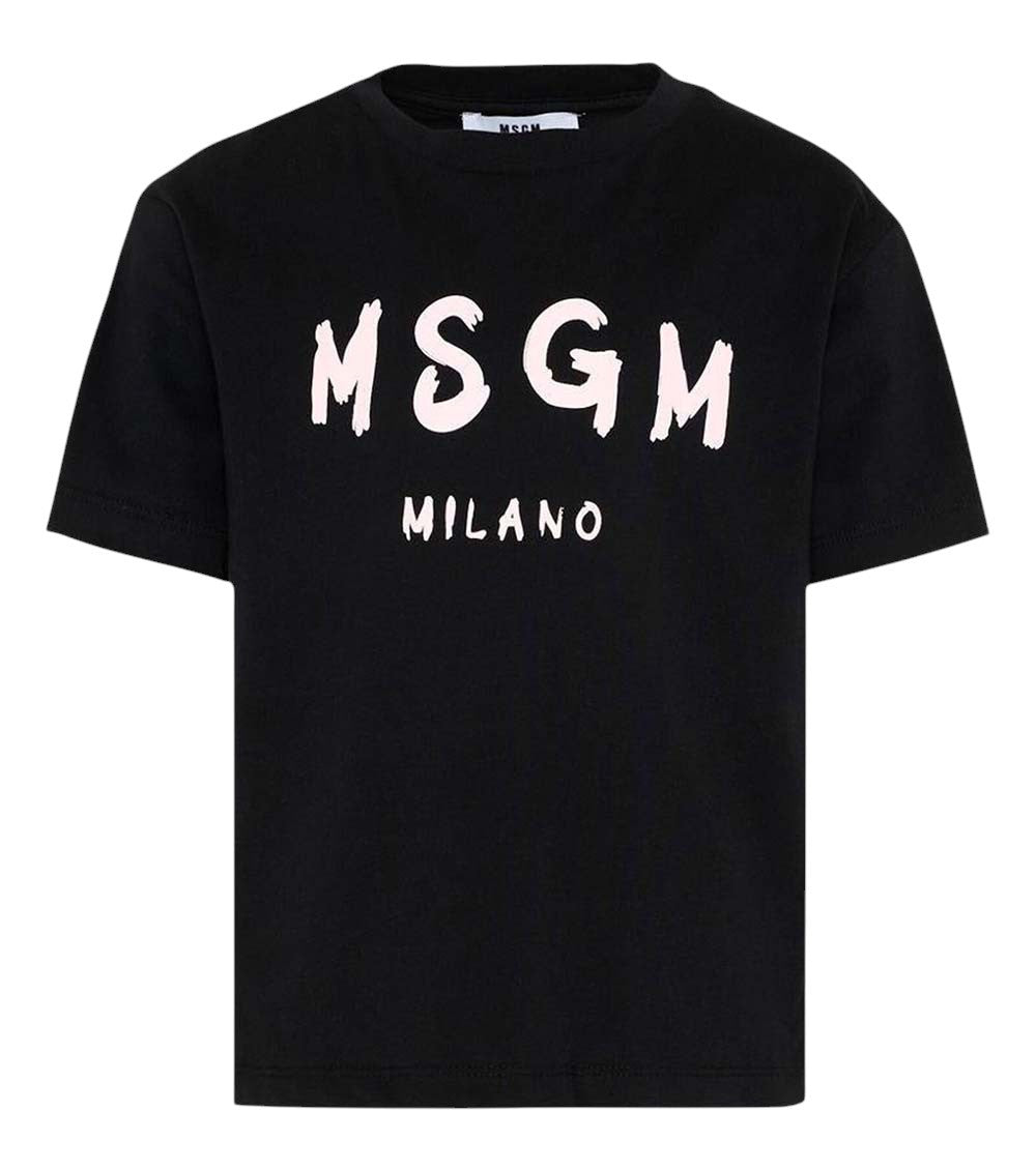 Girls Black Logo T-Shirt 1