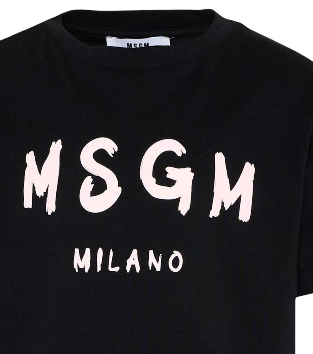 Girls Black Logo T-Shirt 3