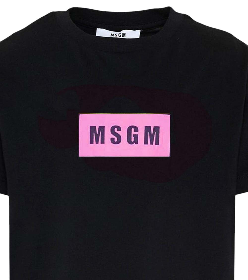 Girls Black Logo T-Shirt 3