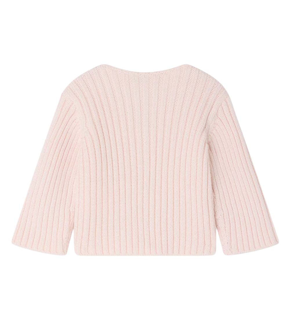 Baby Girl Pink Knitted Cardigan 2
