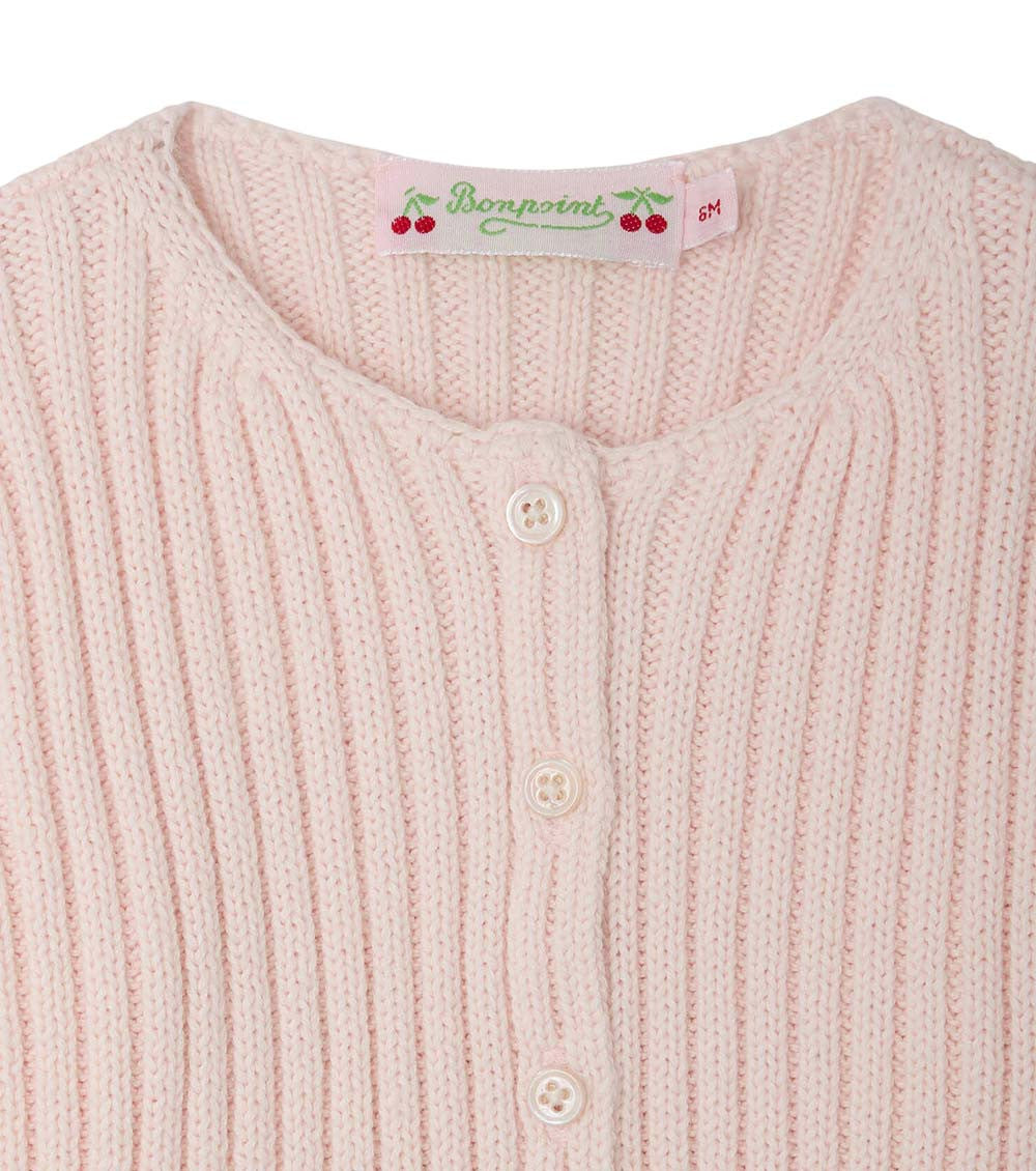 Baby Girl Pink Knitted Cardigan 3