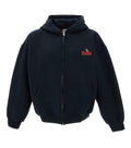 Black Zip Up Logo Hoodie 1