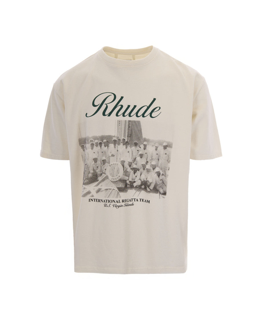 Off White Crew Neck T-Shirt 1
