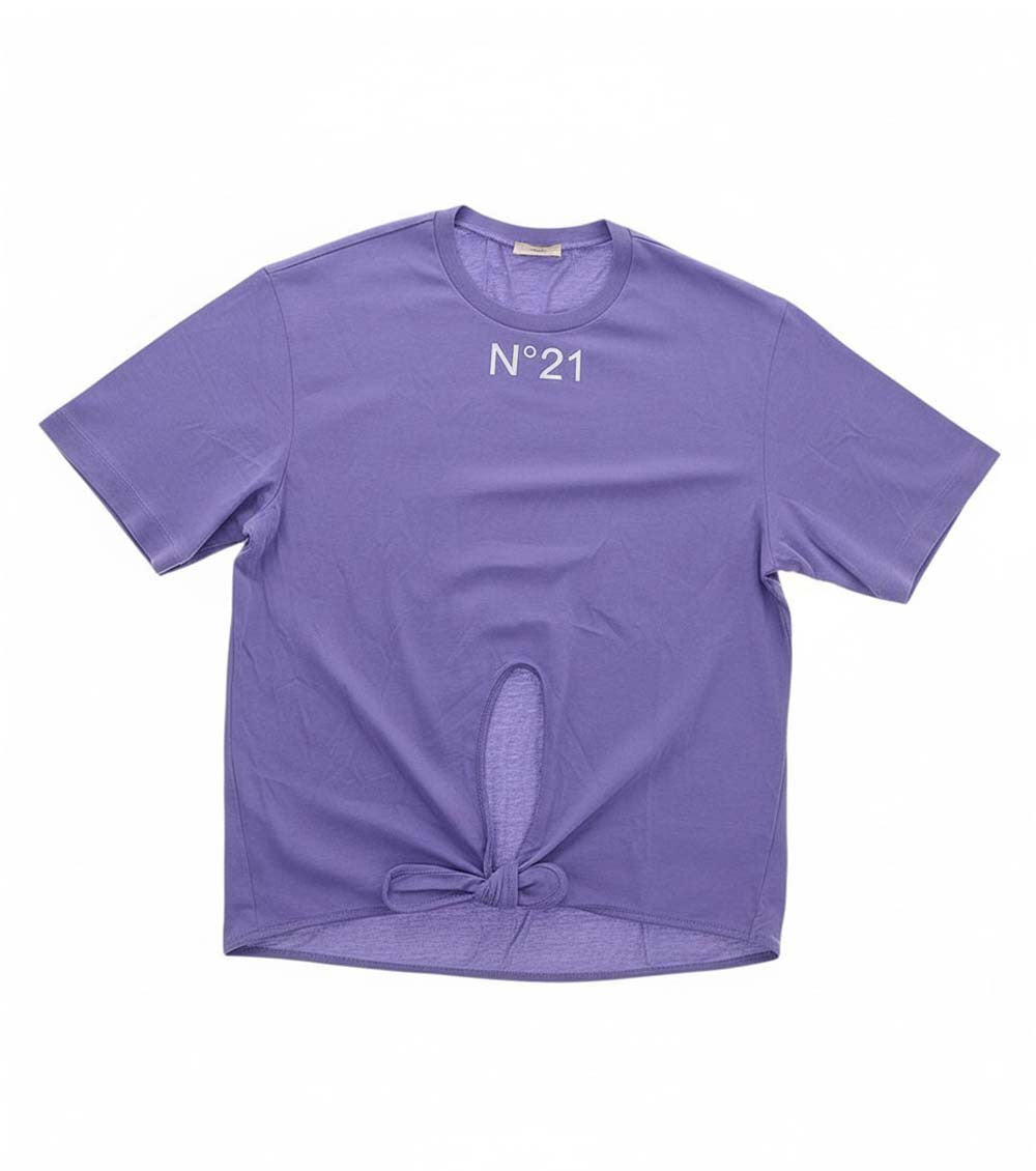 Girls Purple Logo T-Shirt 1
