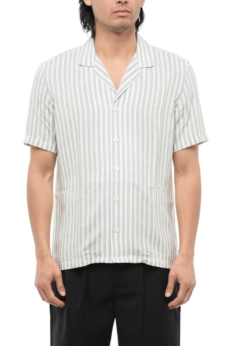 White Regular Stripes Shirt 1
