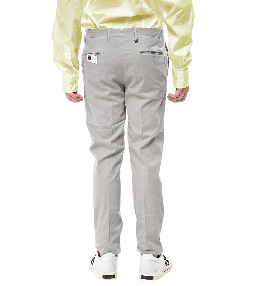 Grey Slim Chino Trousers 2