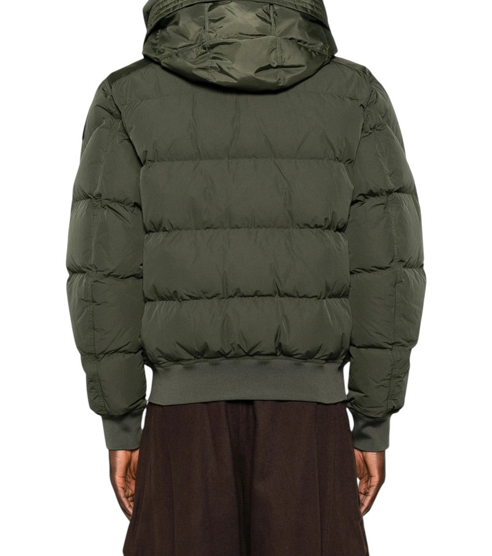 Olive Quilted Hood Jacket 3