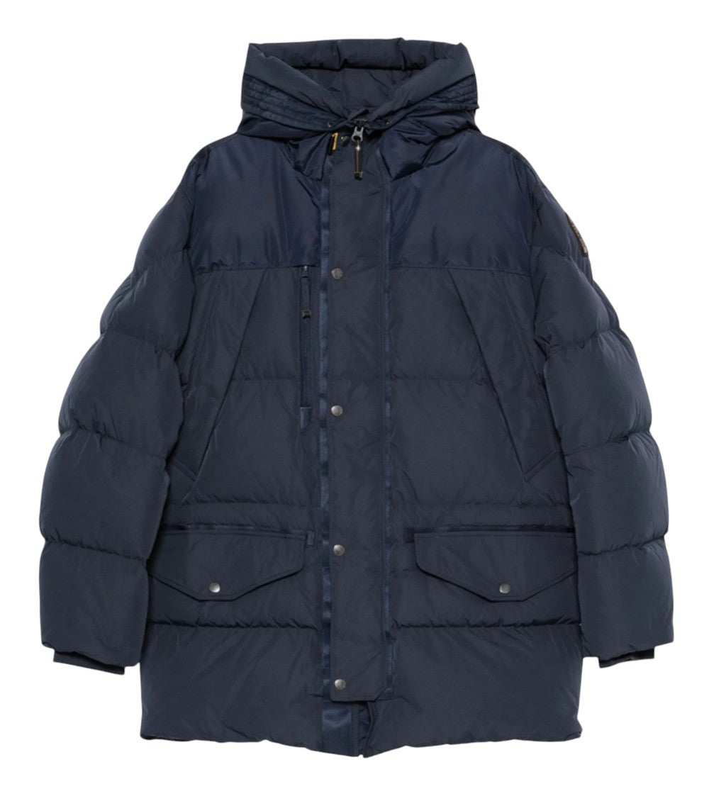 Navy Quilted Hood Jacket 1