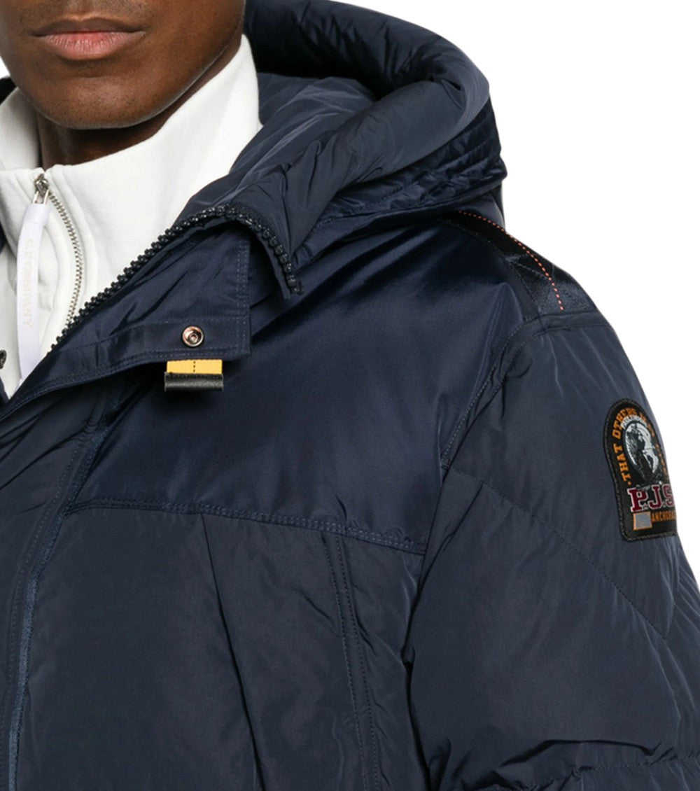 Navy Quilted Hood Jacket 4
