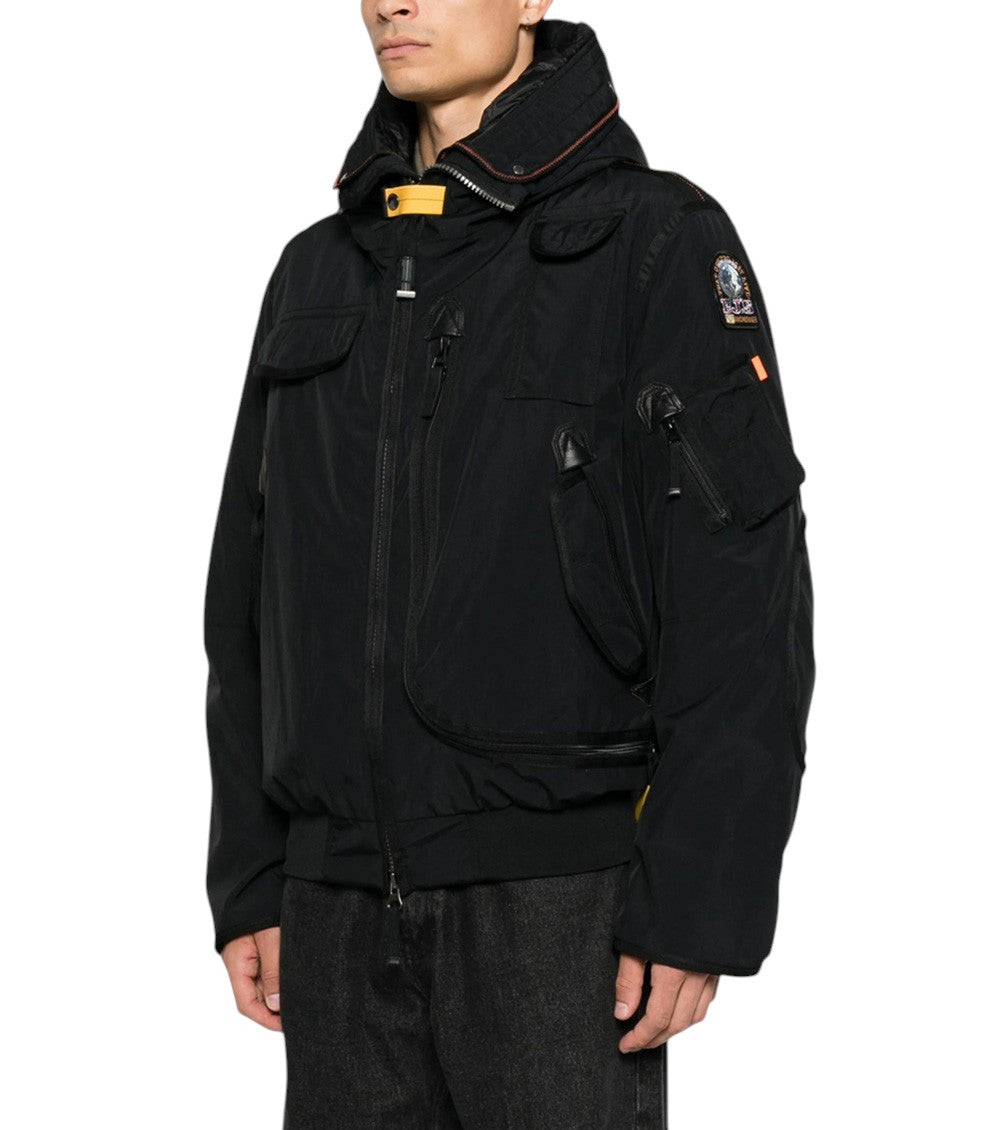 Black Hooded Down Jacket 2