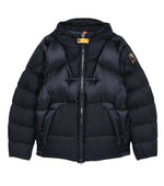 Navy Blue Quilted Hood Jacket 1