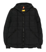 Black Quilted Hood Jacket 1