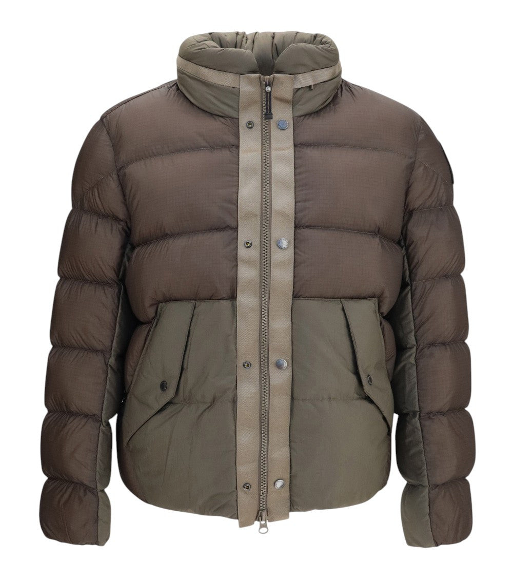 Brown Mock Collar Jacket 1