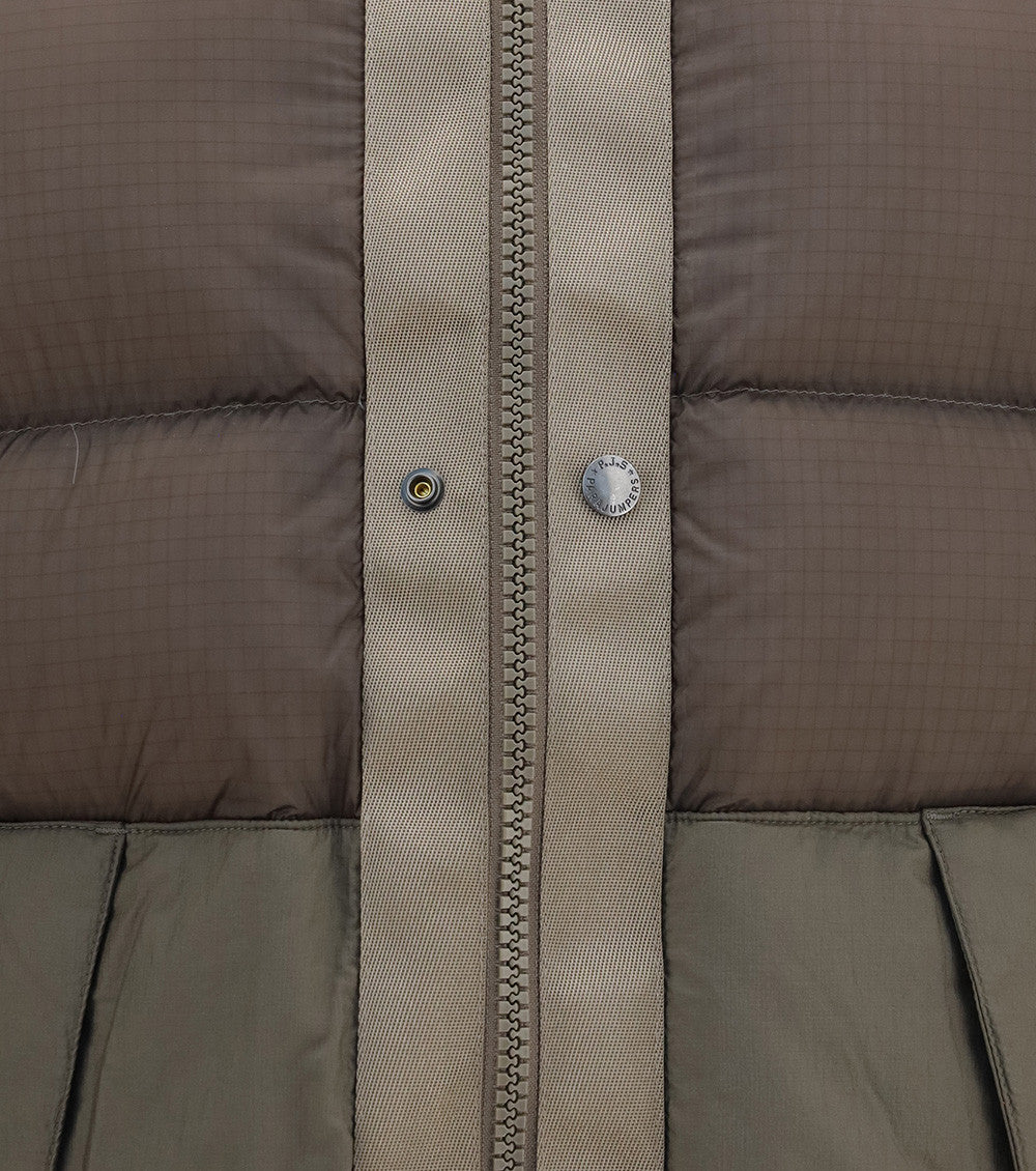 Brown Mock Collar Jacket 3