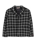 Boys BlackWhite Checks Blazer 1