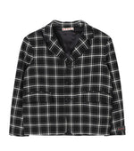 Boys BlackWhite Checks Blazer 1