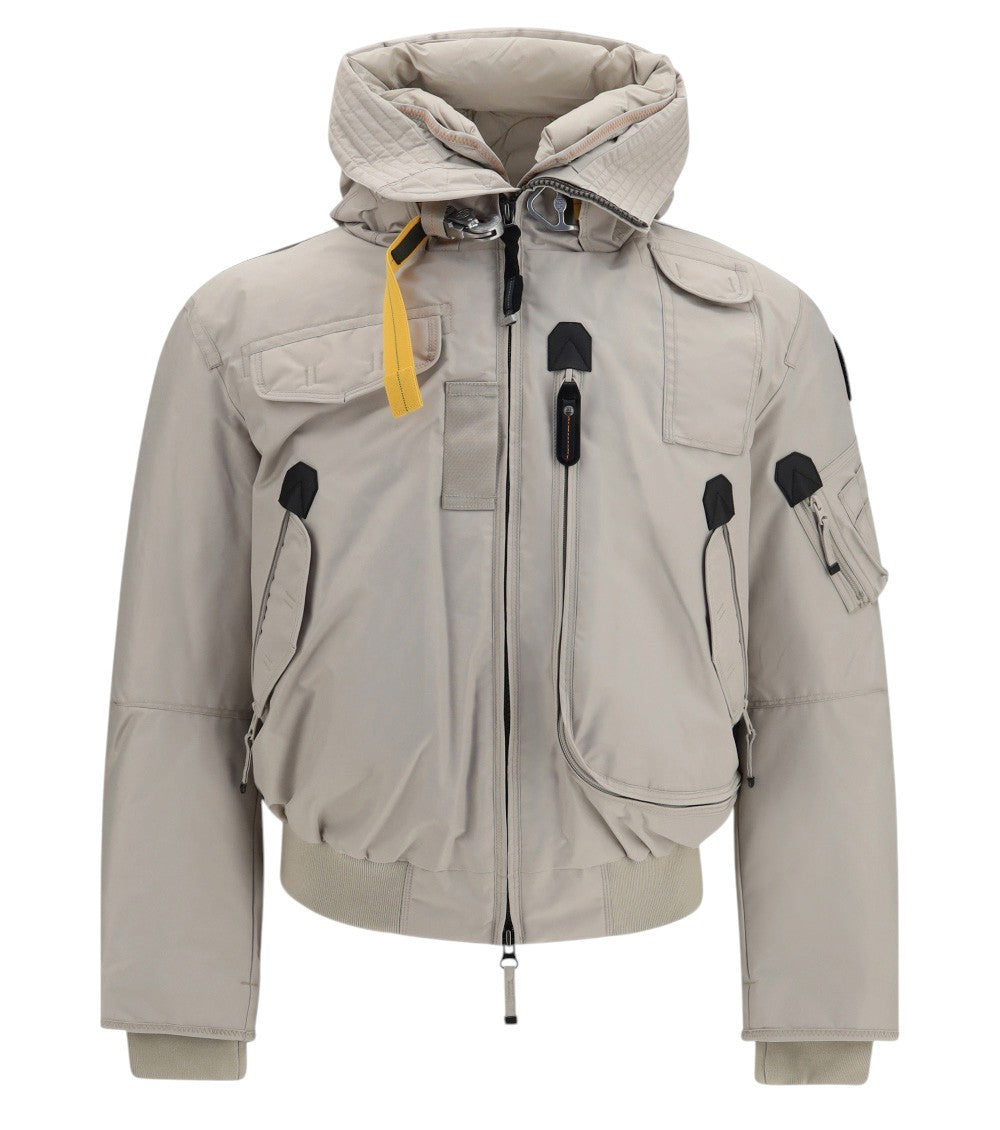 Grey Hooded Bomber Jacket 1