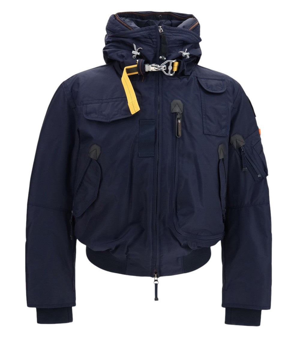 Navy Hooded Bomber Jacket 1