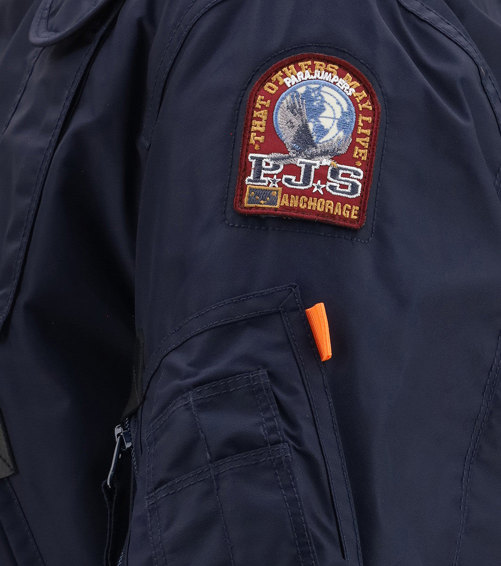 Navy Hooded Bomber Jacket 3
