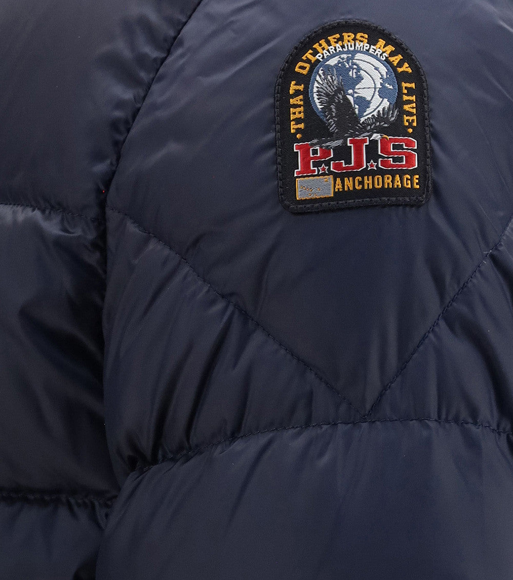 Navy Blue Quilted Hood Jacket 5