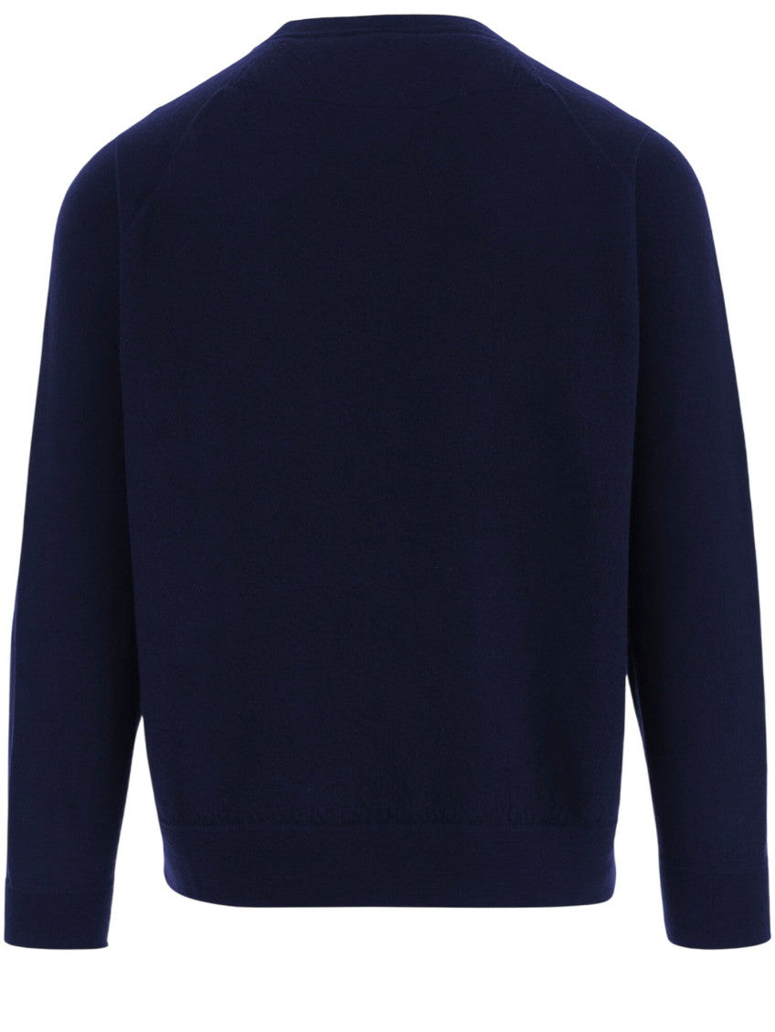 Navy Blue Crew Neck Sweater 2