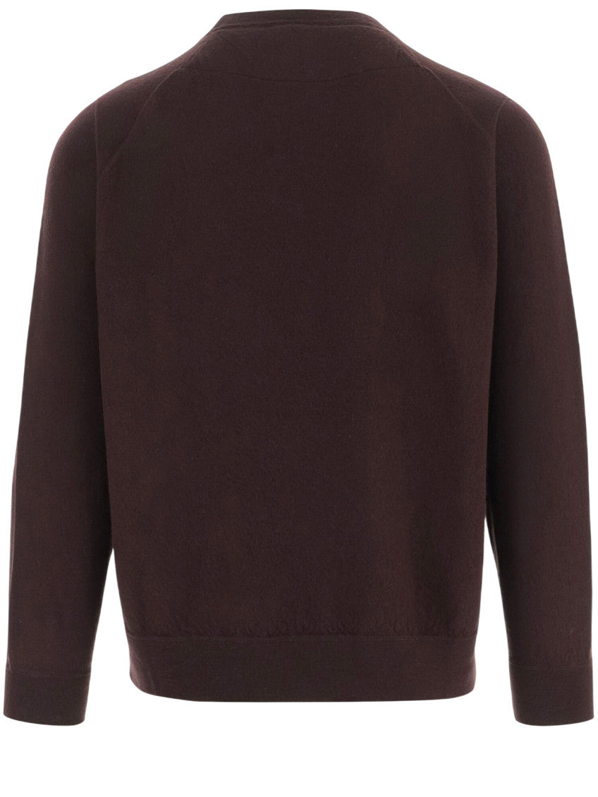 Brown Crew Neck Sweater 2