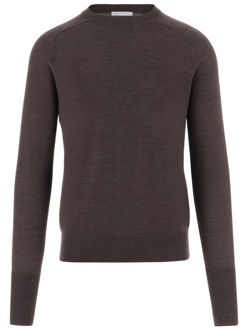 Brown Crew Neck Sweater 1