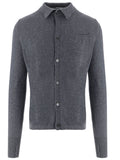 Grey Button Up Cardigan 1