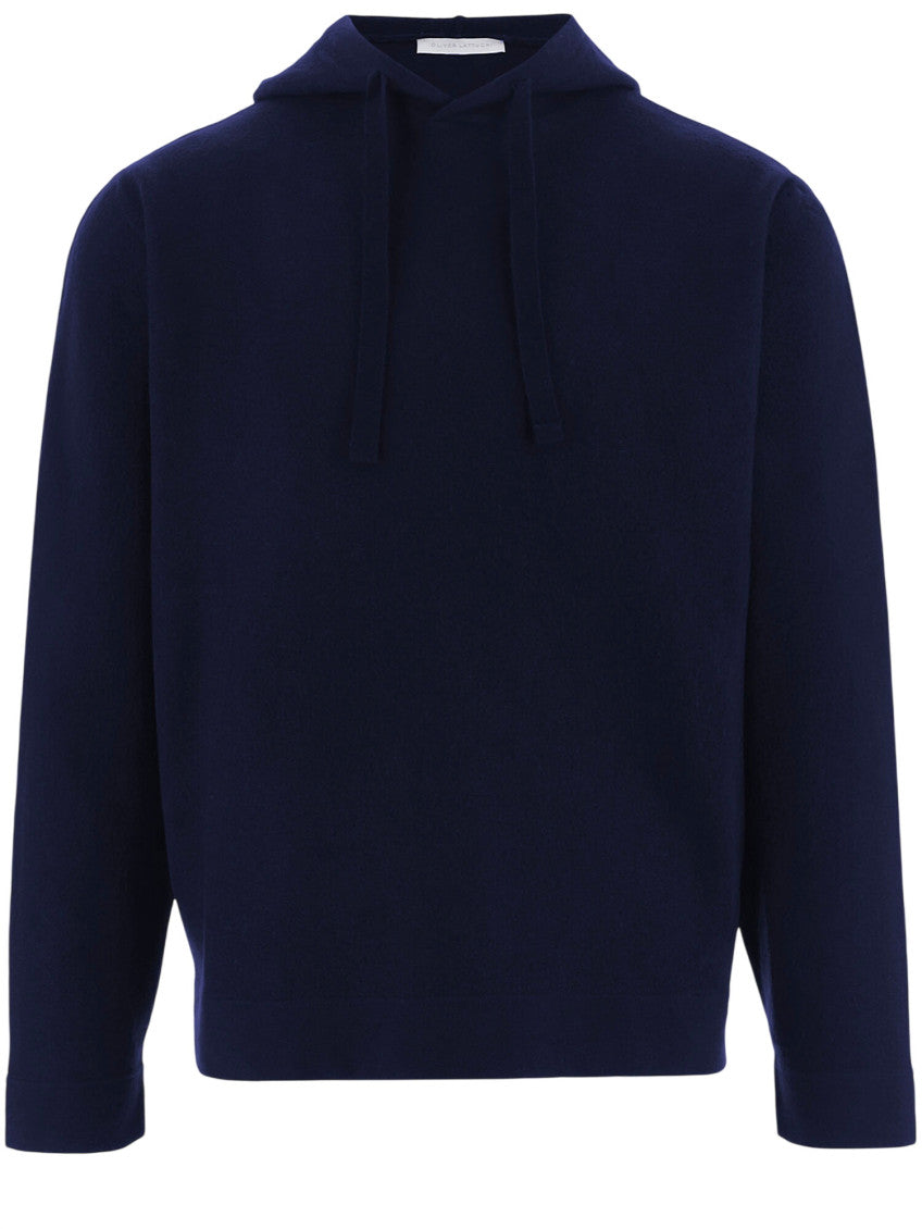 Navy Blue Hooded Sweater 1
