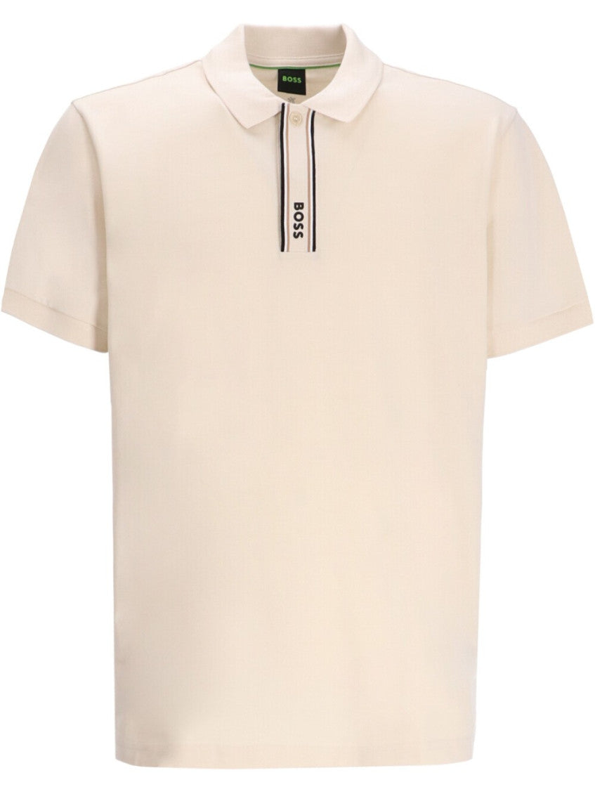 Natural Stripe Logo Polo 1