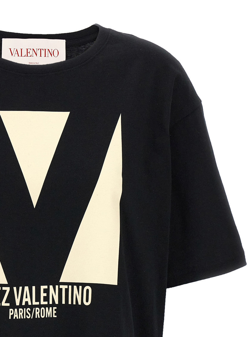 Black Logo Chez Valentino T-shirt 3
