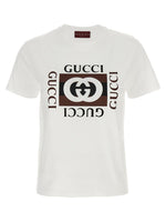 White 'Gucci Incrocio GG' T-shirt 1