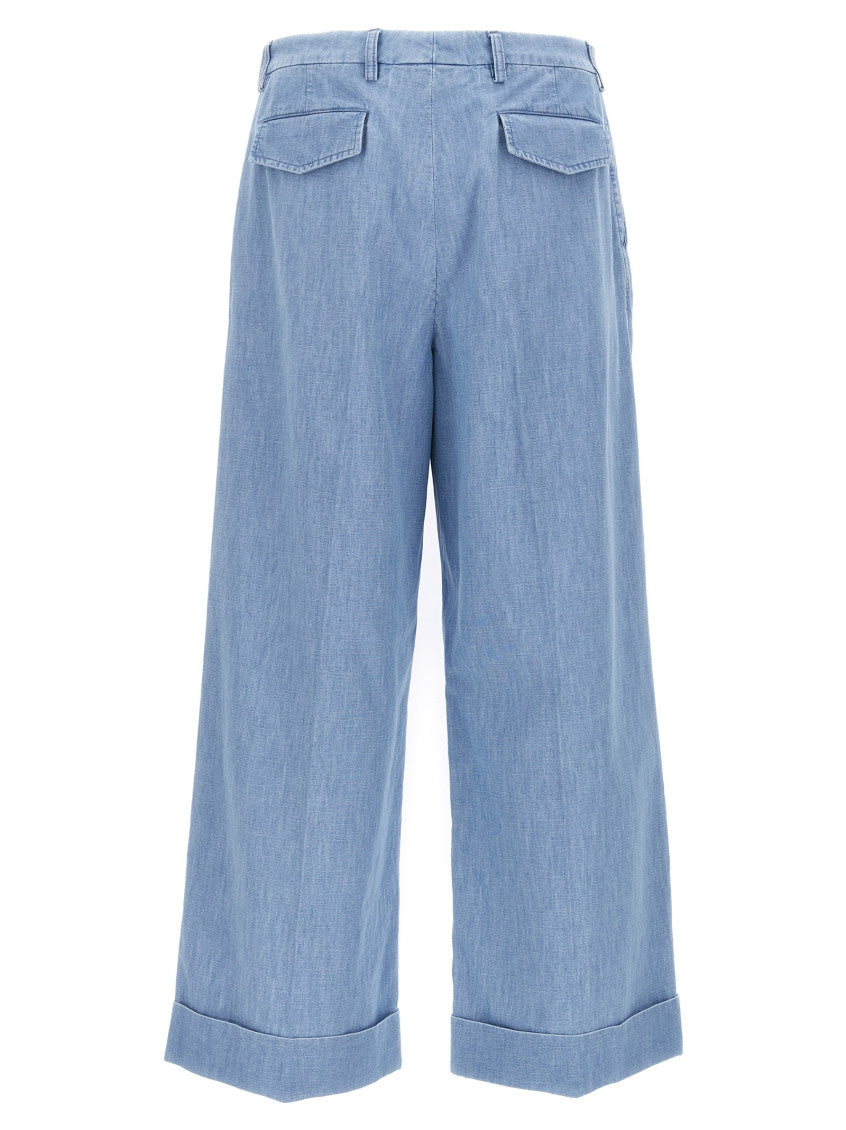 Blue Turn-up Jeans 2