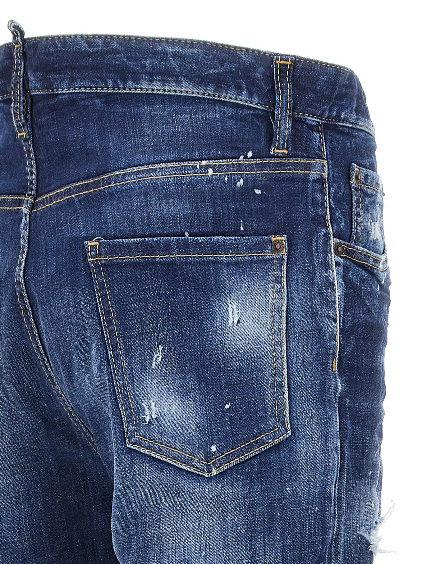 Blue Straight Denim Jeans 4