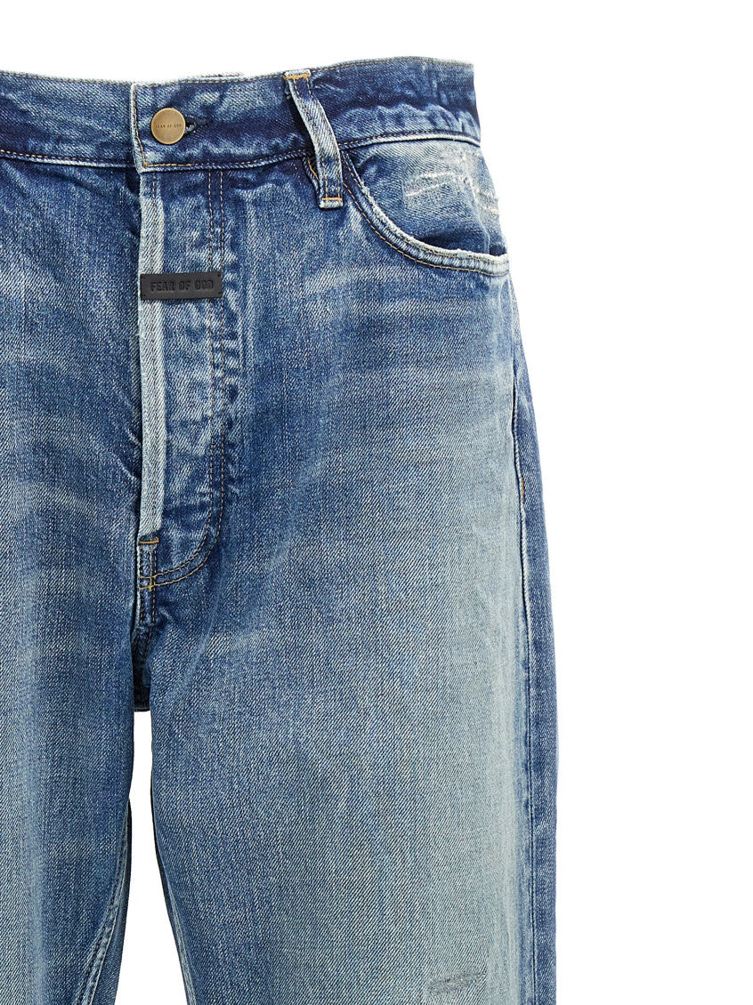 Blue Straight Fit Jeans 3